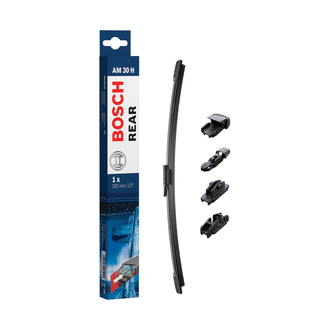 Bosch Rear Wiper Blade 300mm (12") Single - AM30H, , scaau_hi-res