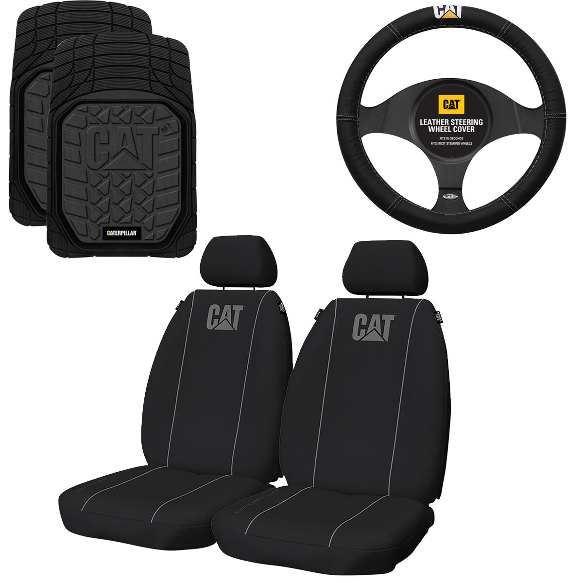 CAT Canvas Seat Cover Set