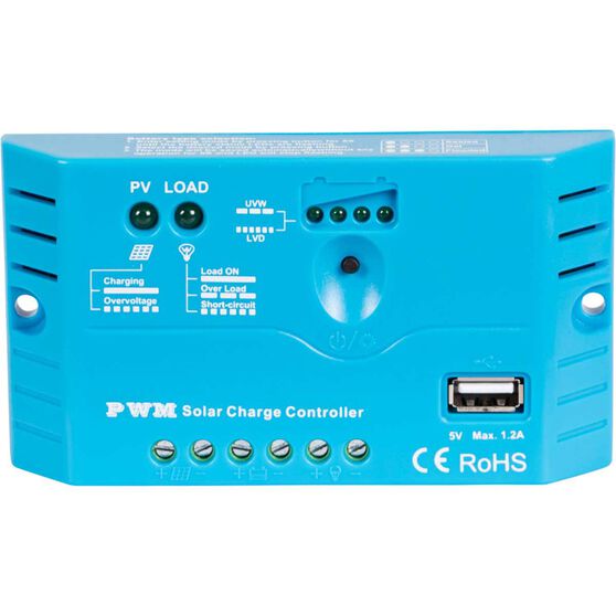 Ridge Ryder Solar Charge Regulator W Usb 12v 10 Amp Supercheap Auto