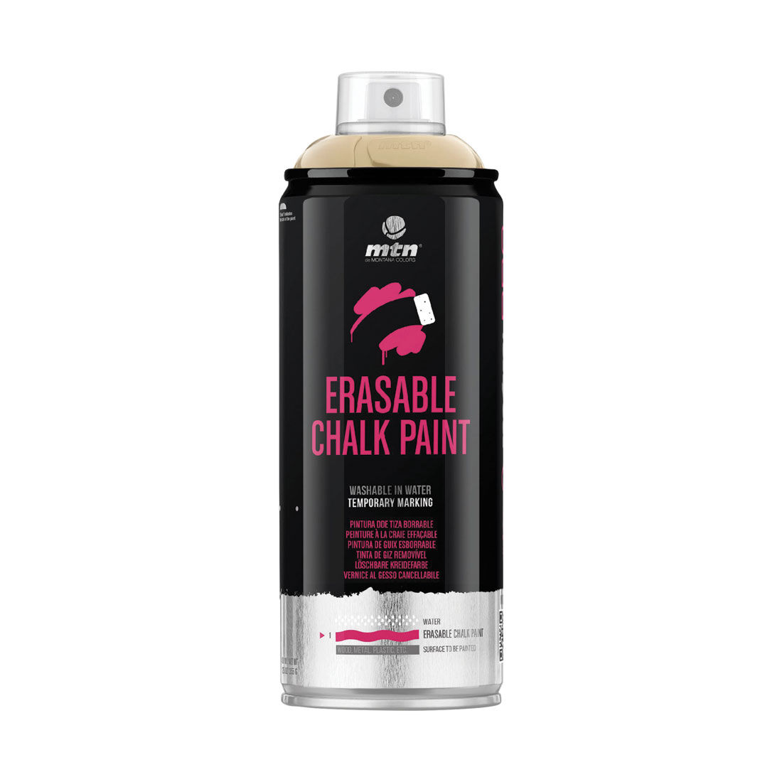 MTN Pro Gold Erasable Chalk Spray Paint  400mL, , scaau_hi-res
