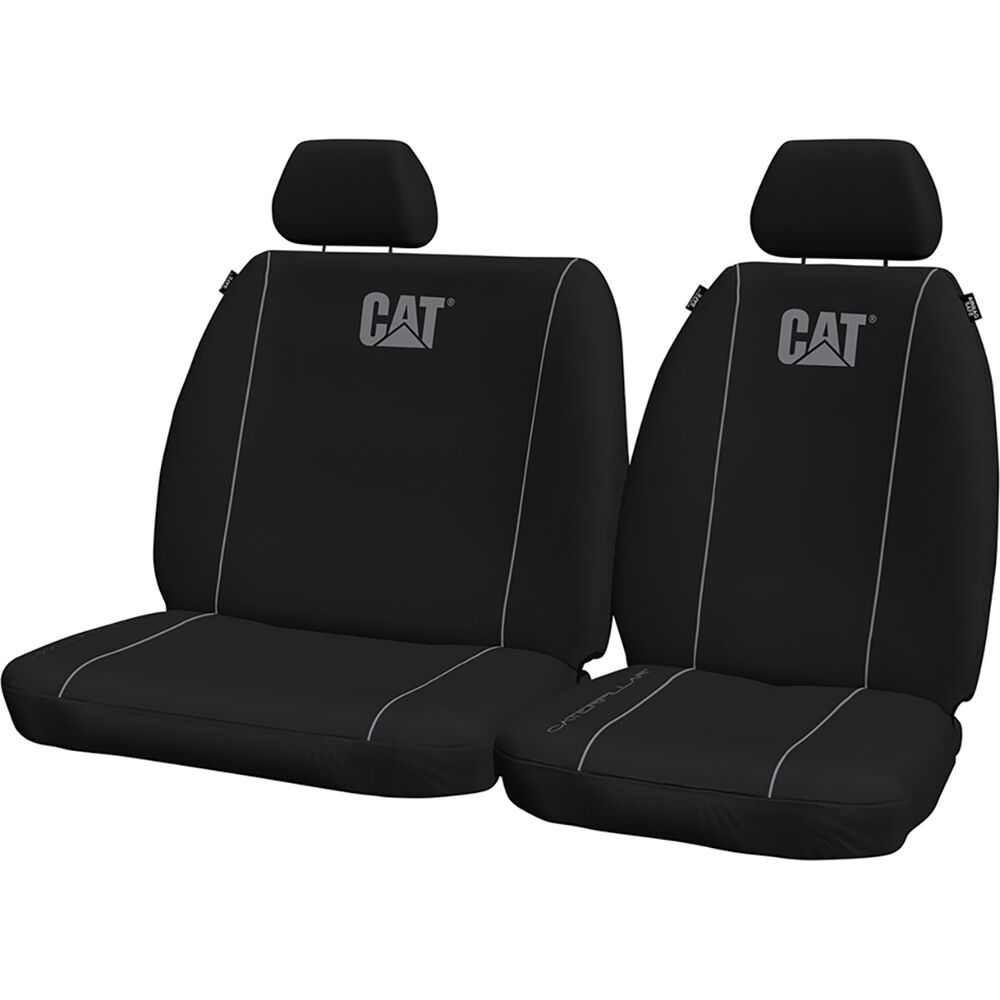 Caterpillar Poly Canvas Seat Covers Black/Grey Size 301 Supercheap Auto