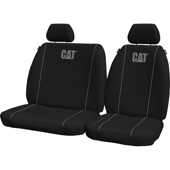 Caterpillar Poly Canvas Seat Covers Black/Grey Size 301 Supercheap Auto