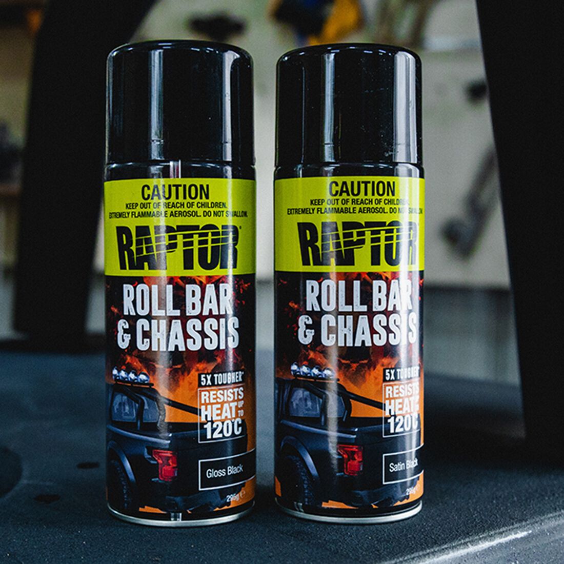 Raptor Roll Bar & Chassis Paint Gloss Black, , scaau_hi-res