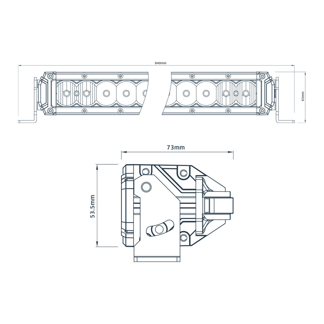 Ridge Ryder LED Driving Light Bar w/ harness - 31" 127W, , scaau_hi-res