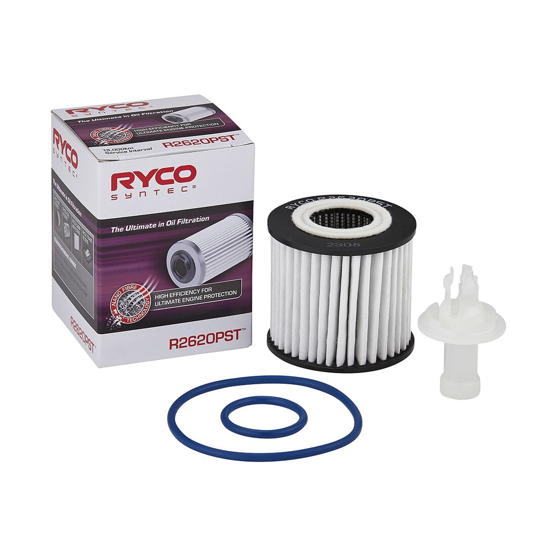 Ryco SynTec Oil Filter - R2620PST (Interchangeable with R2620P), , scaau_hi-res