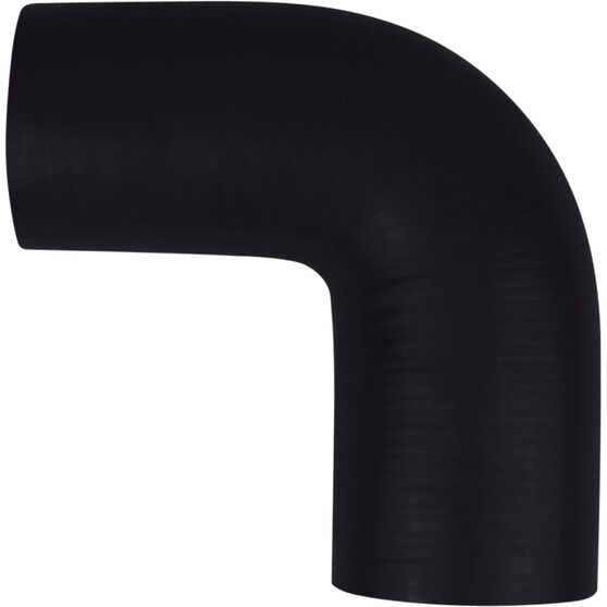 Calibre Black Silicone 90 Degree Elbow Hose, 76mm x 76mm, , scaau_hi-res