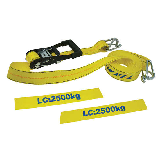 Gripwell Heavy Duty 2500kg Ratchet Tie Down 5m, , scaau_hi-res