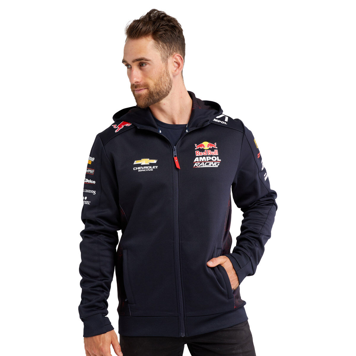 Red Bull Ampol Racing 2023 Mens Zip Hoodie Blue Supercheap Auto