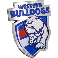 Western Bulldogs AFL Supporter 3D Chrome Logo, , scaau_hi-res