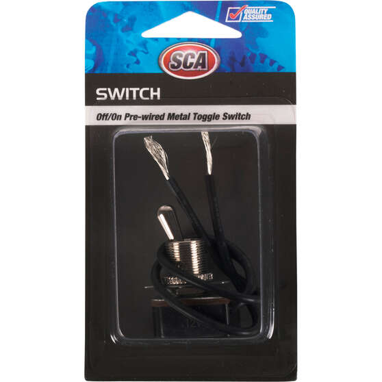 SCA Toggle Switch - 12/24V, On/Off, Metal w/ harness, , scaau_hi-res
