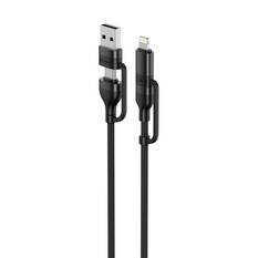 Cabin Crew USB-C/USB-A to USB-C/Lightning Magnetic Cable Black, , scaau_hi-res
