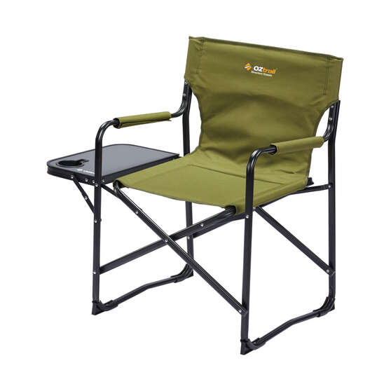 Oztrail Directors Classic with Side Table Chair, , scaau_hi-res