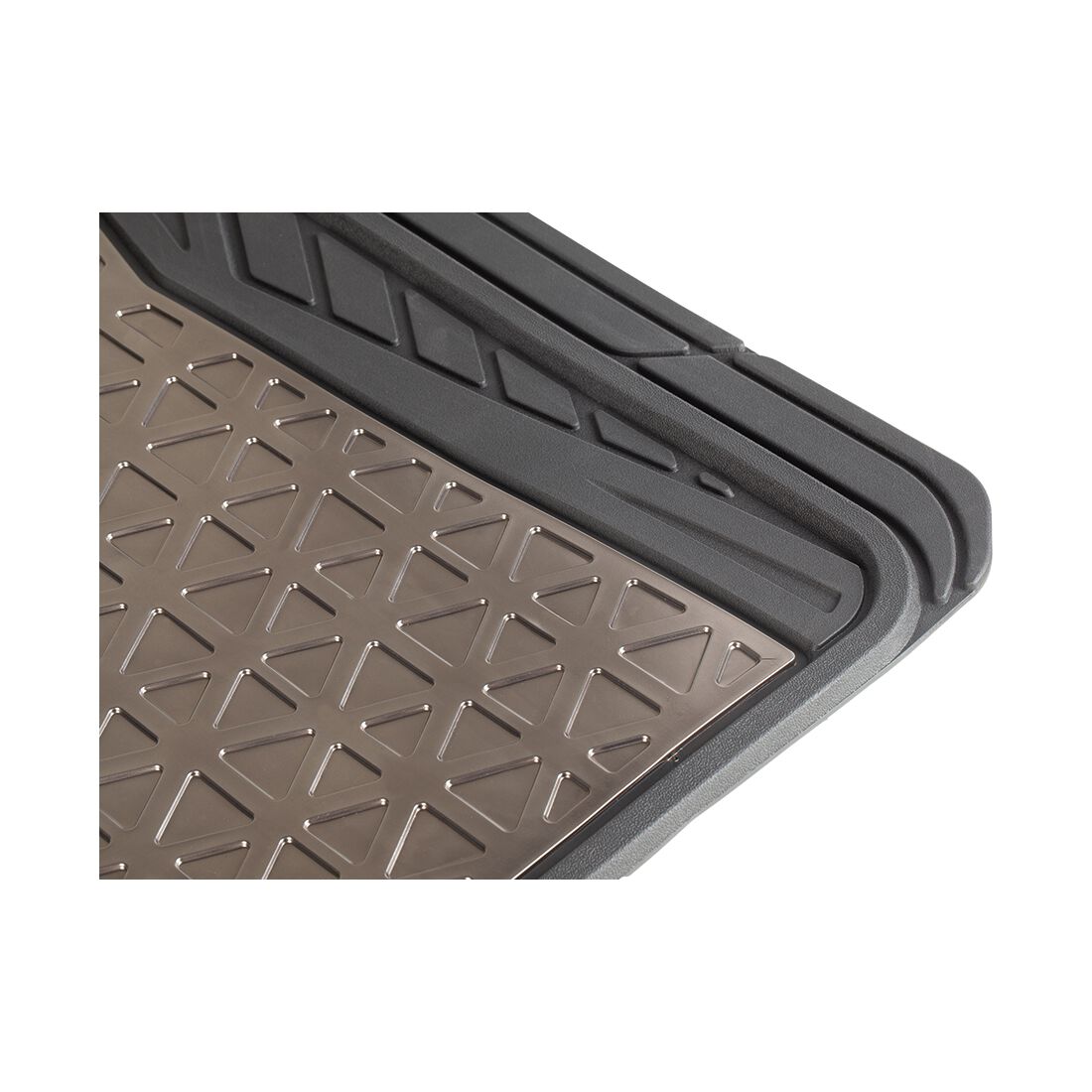 SCA Floor Mats PVC Rubber Pattern Gunmetal Set of 4, , scaau_hi-res