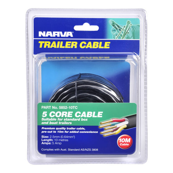 Narva Trailer 5 Core Cable 2.5mm 10m, , scaau_hi-res