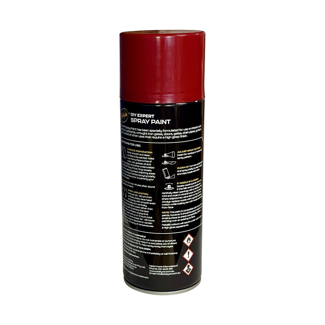 5 Star Enamel Spray Paint Cherry Red 250g, , scaau_hi-res