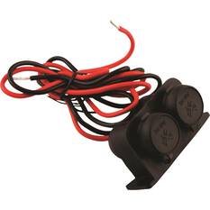 SCA 12/24V Twin Extension Socket Heavy Duty, , scaau_hi-res
