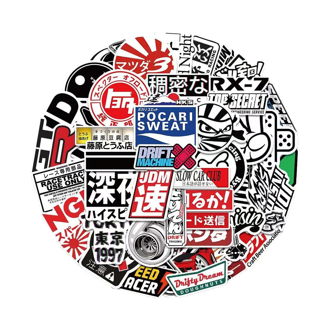 JDM Sticker Pack 50 Pieces, , scaau_hi-res