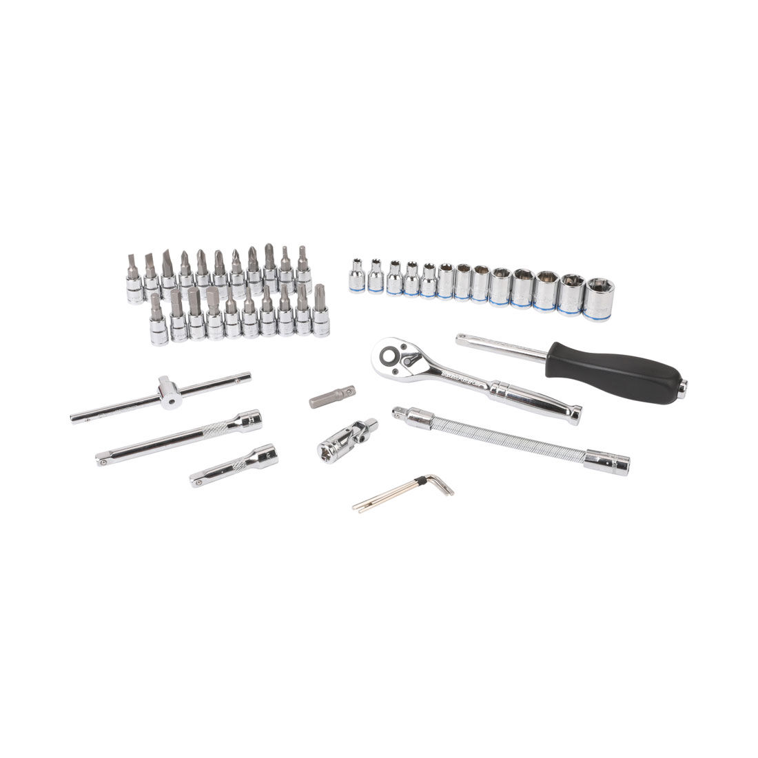 ToolPRO Socket and Bit Set 1/4" Drive Metric/SAE 46 Piece, , scaau_hi-res