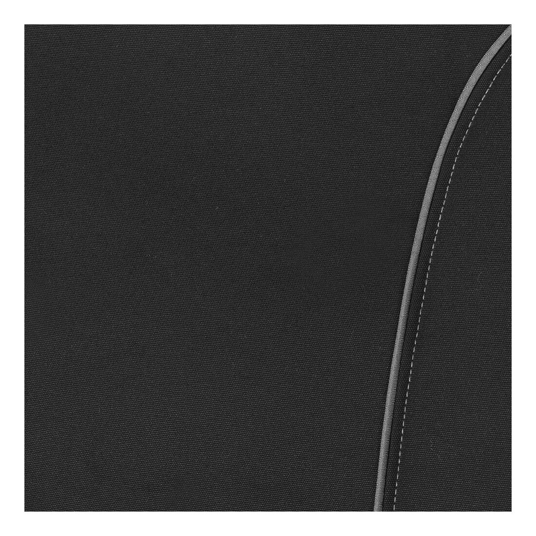 Ridge Ryder Canvas Seat Cover Black/Grey Piping Adjustable Headrests Rear Seat 06H, , scaau_hi-res