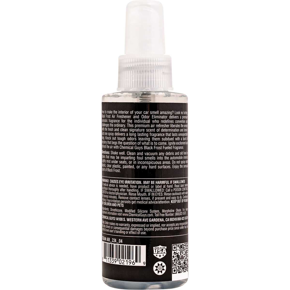 Chemical Guys Black Frost Air Freshener 120mL, , scaau_hi-res