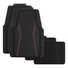 SCA Carbon Fibre PVC Car Floor Mats - Set of 4, Black/Red, , scaau_hi-res