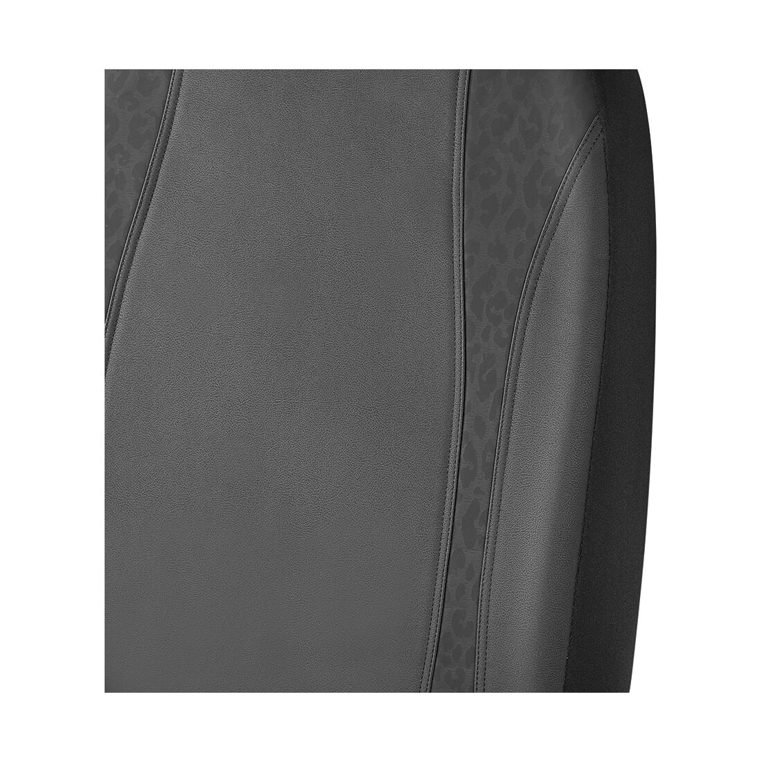 SCA Seat Cover Black Leopard Leather Look, Adjustable Headrests, Airbag Compatible, Size 30A, , scaau_hi-res