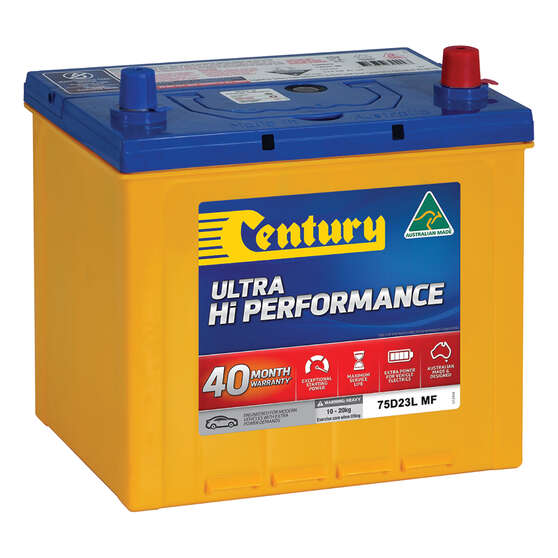 Century Ultra Hi Performance Car Battery 75D23L MF, , scaau_hi-res