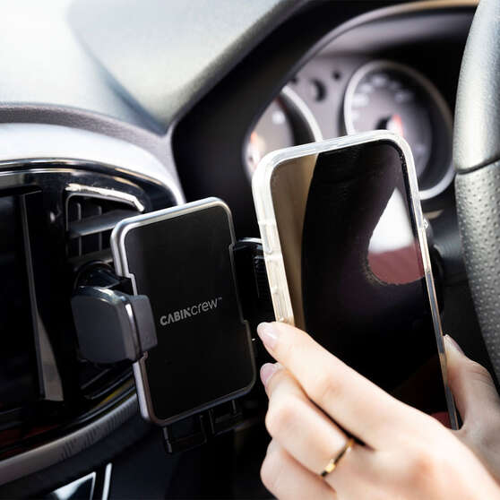 Cabin Crew Phone Holder Vent Mount Expandable Black, , scaau_hi-res