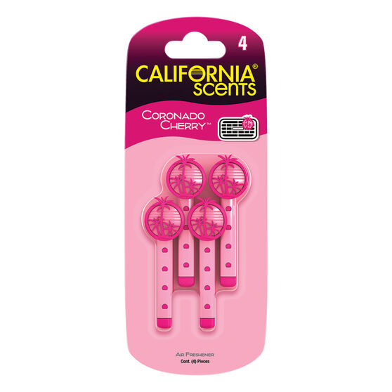 California Scents Vent Stick Air Freshener Coronado Cherry 4 Pack, , scaau_hi-res