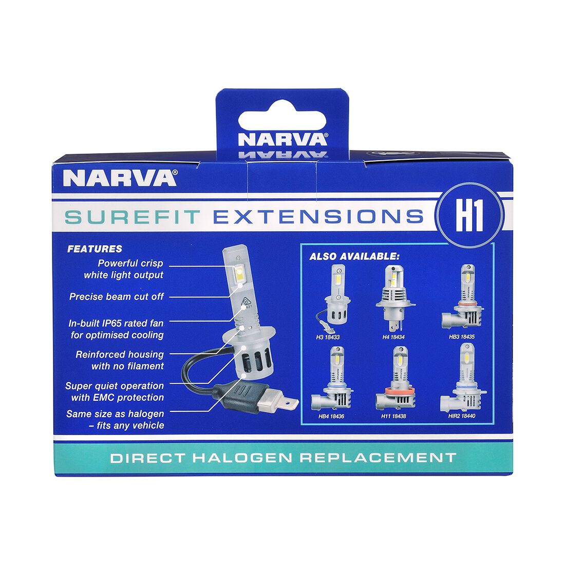 Narva Surefit LED Headlight Globes H1, , scaau_hi-res