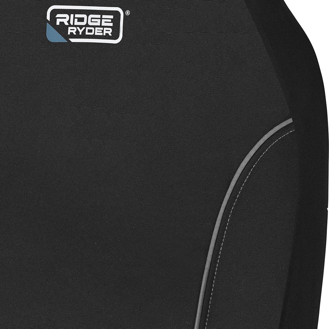 Ridge Ryder Canvas Seat Covers Black/Grey 60SAB, , scaau_hi-res