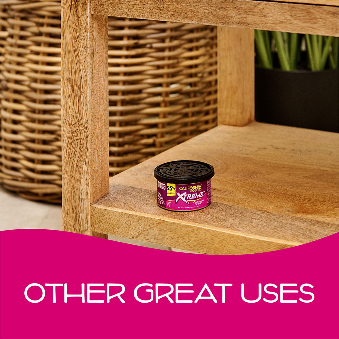 California Scents Xtreme Can Coronado Cherry Car Air Freshener 52g, , scaau_hi-res