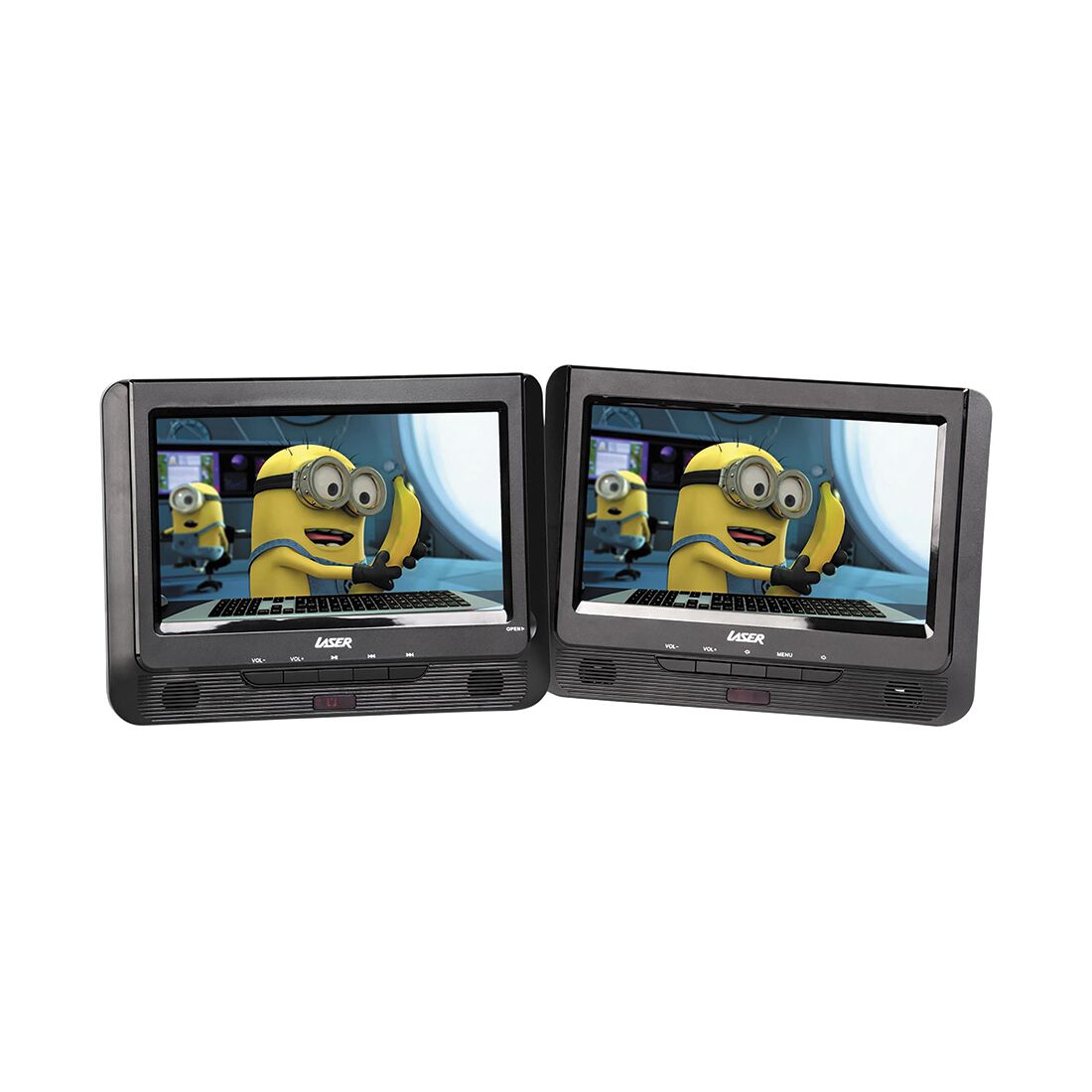 Laser 9" Portable Dual-Screen DVD Player LASER-PT9-DUALD, , scaau_hi-res