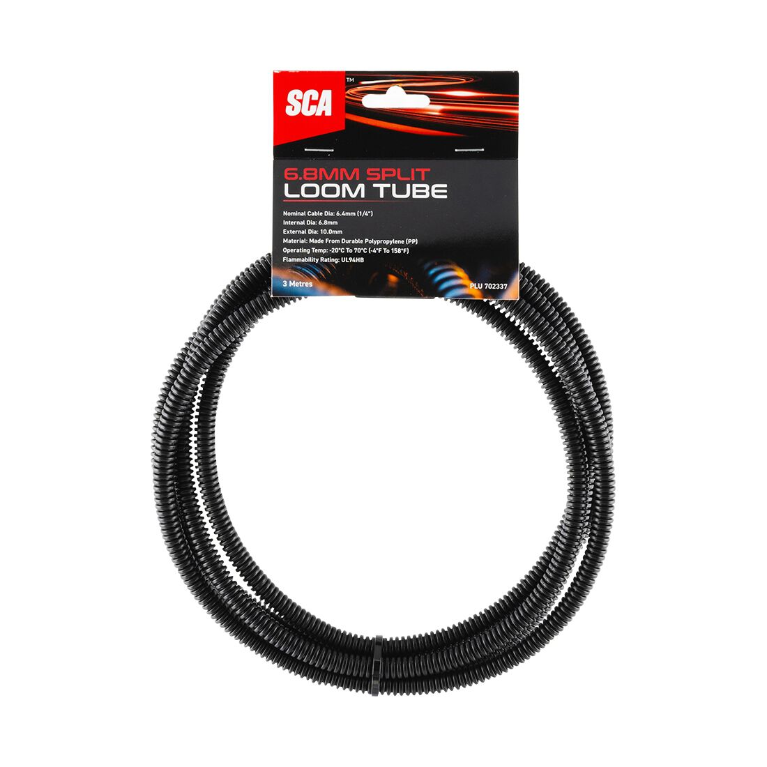 SCA Corrugated Split Tubing - 6.8mm x 3m, , scaau_hi-res