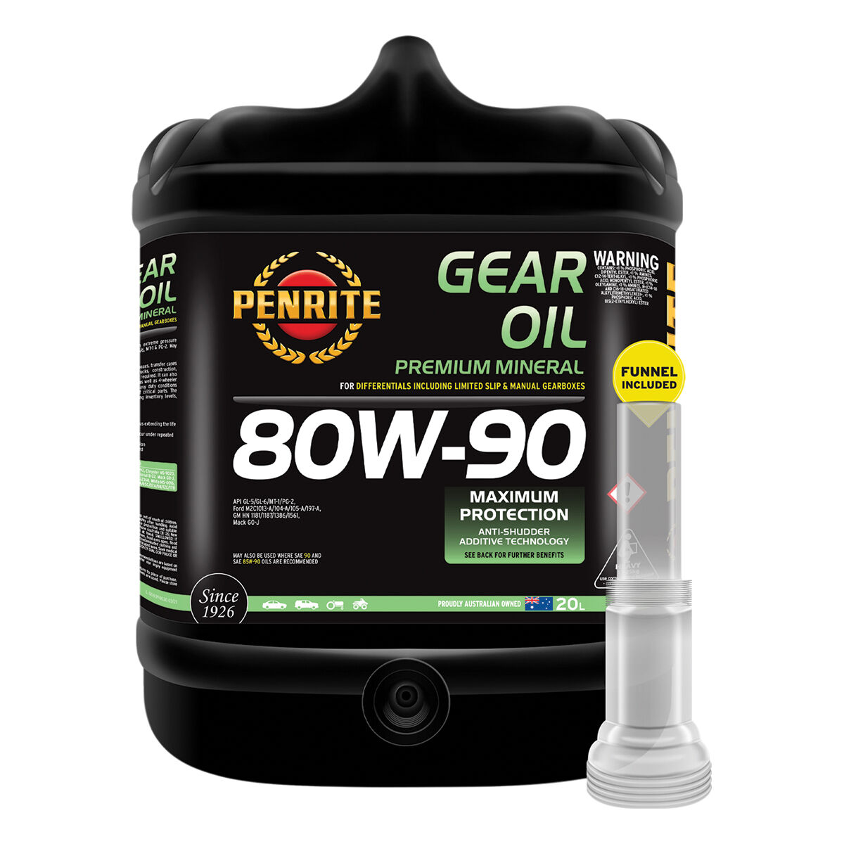 Penrite Gear Oil 80W-90 20 Litre, , scaau_hi-res