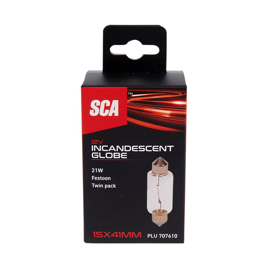 SCA Incandescent Globe - 15X41MM 12V 21W - 2 Pack, , scaau_hi-res