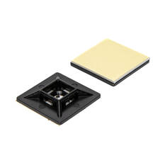SCA Cable Tie Mounts - Large, Black, 25 Pack, , scaau_hi-res