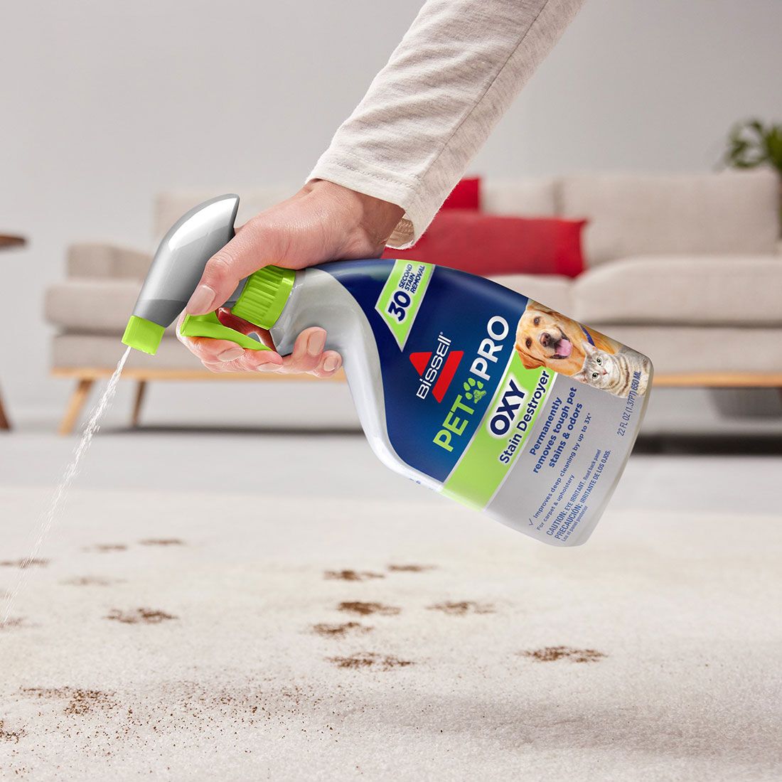 Bissell Pet Pro Oxy Stain Destroyer Spray - 650ml, , scaau_hi-res