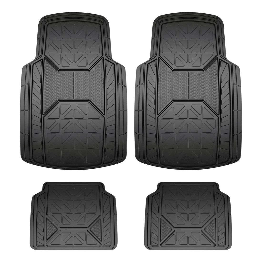 Armor All Rubber Floor Mats Black Front & Rear Supercheap Auto
