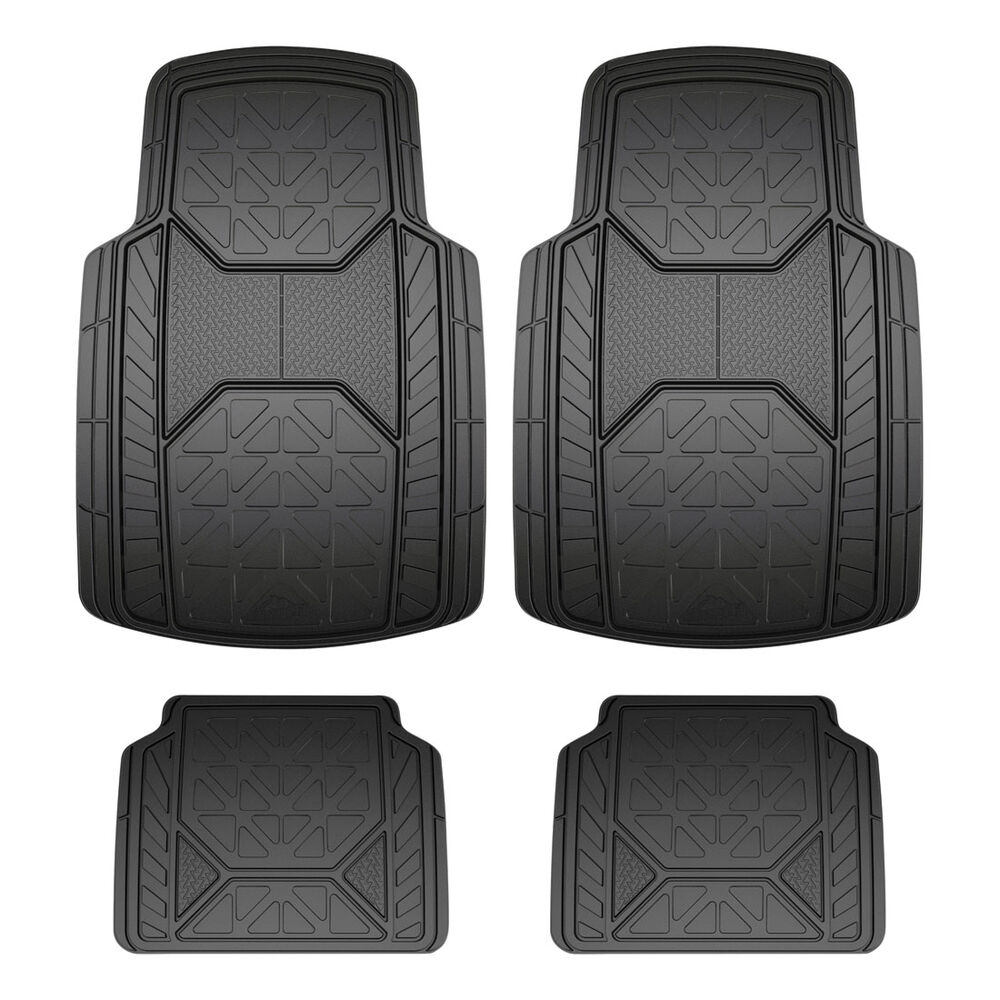 Armor All Rubber Floor Mats Black Front & Rear Supercheap Auto