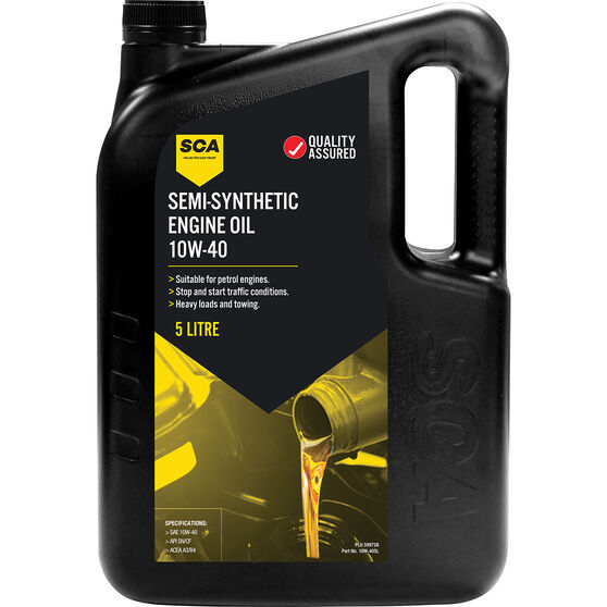 SCA Semi Synthetic Engine Oil 10W-40 5 Litre, , scaau_hi-res