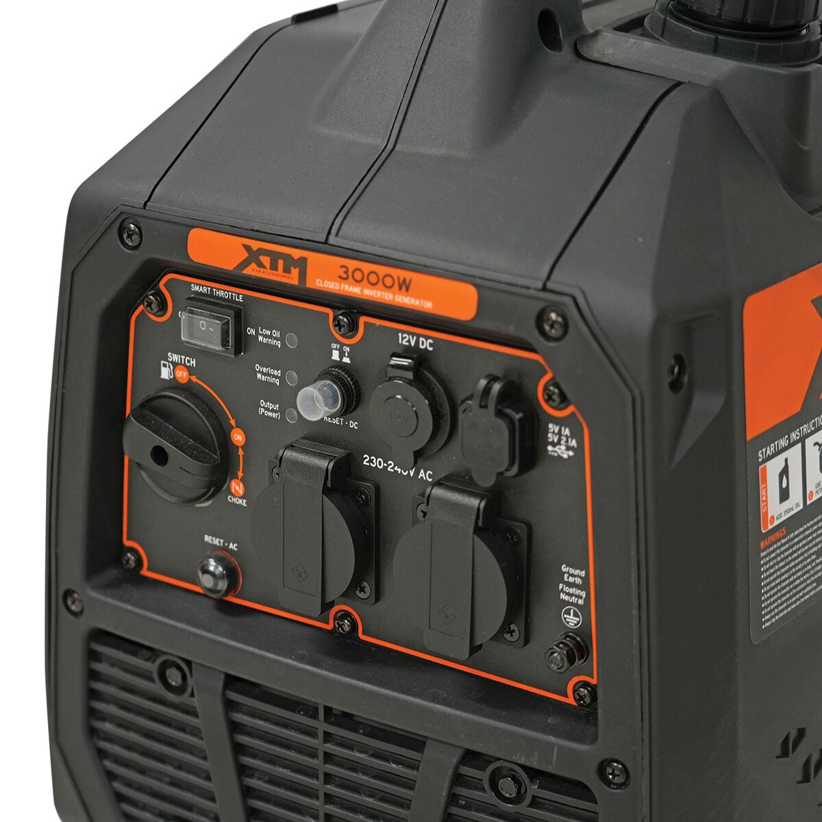XTM 3000W Inverter Generator Closed Frame V2, , scaau_hi-res