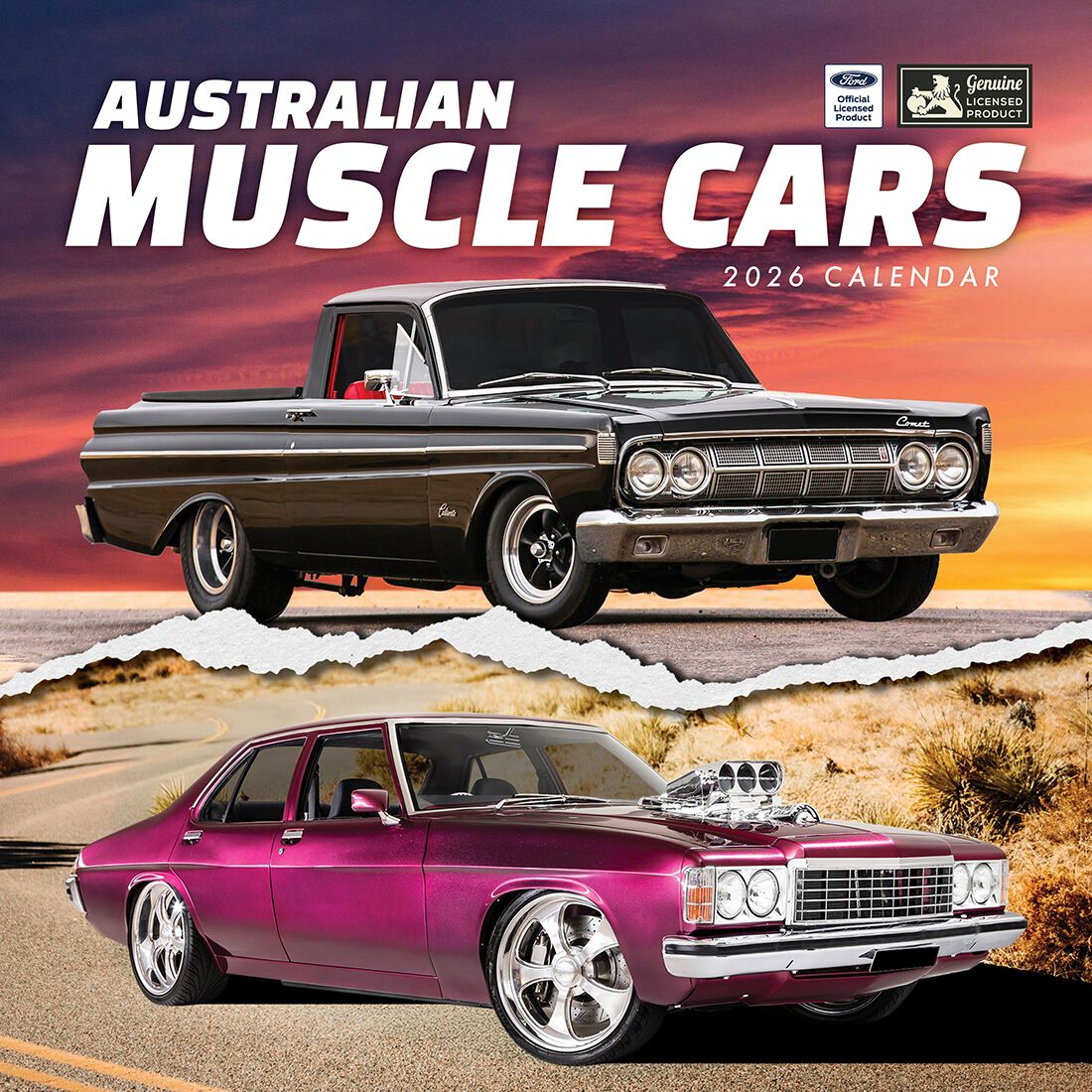 Australian Muscle Cars Square 2026 Calendar, , scaau_hi-res