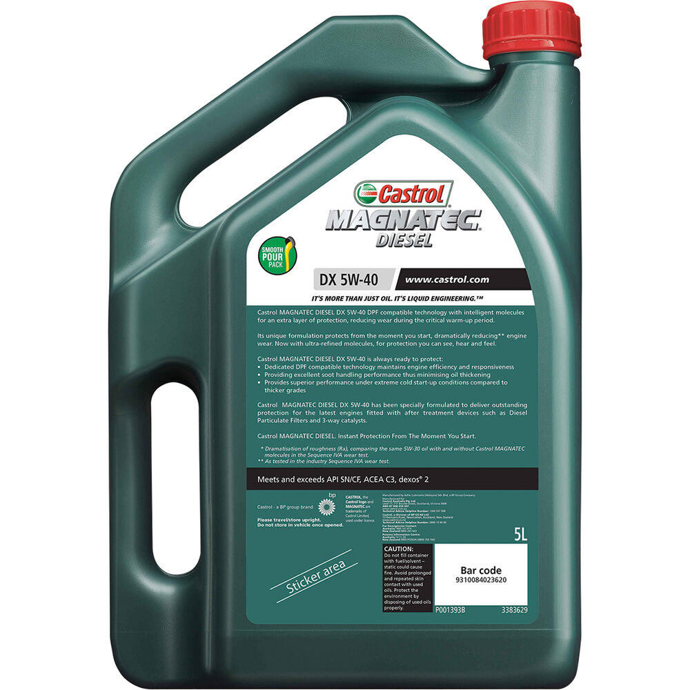 Castrol MAGNATEC Diesel Engine Oil 5W-40 DX 5 Litre | Supercheap Auto