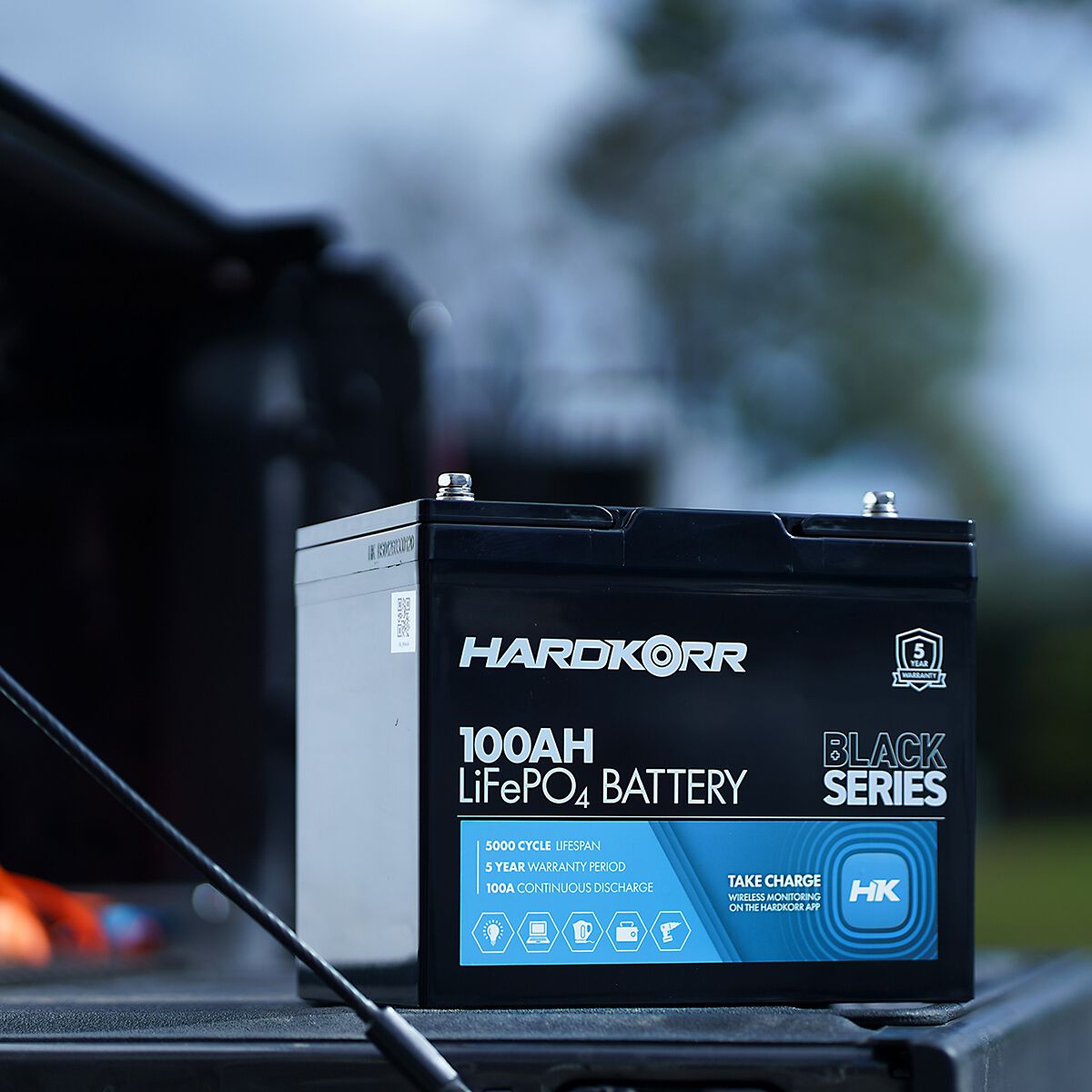 Hardkorr 100Ah LiFePO4 Battery With Bluetooth, , scaau_hi-res