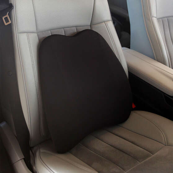 Memory Foam Lumbar Cushion - Black, , scaau_hi-res