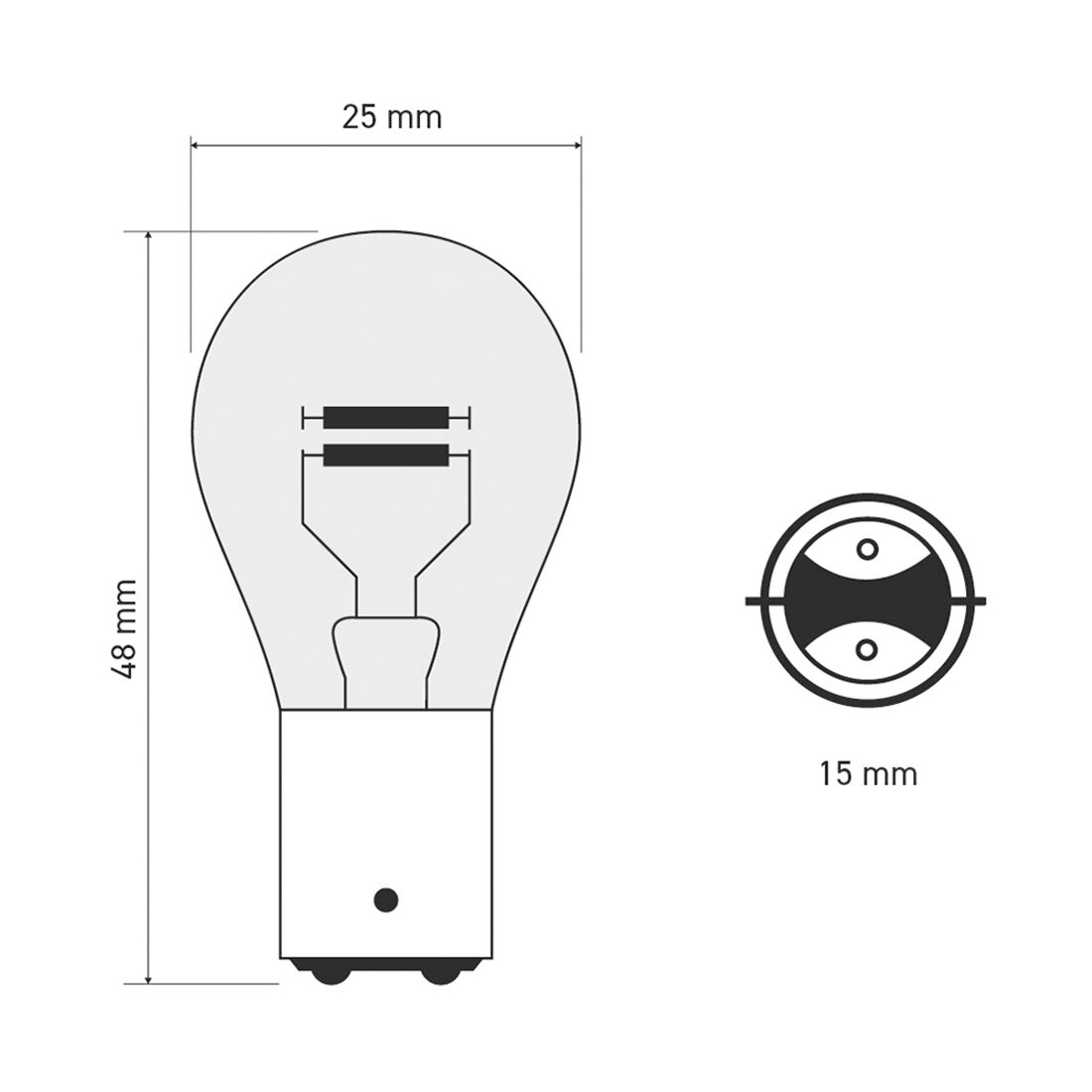 SCA Incandescent Globe - P20  20/5W - 2 Pack, , scaau_hi-res