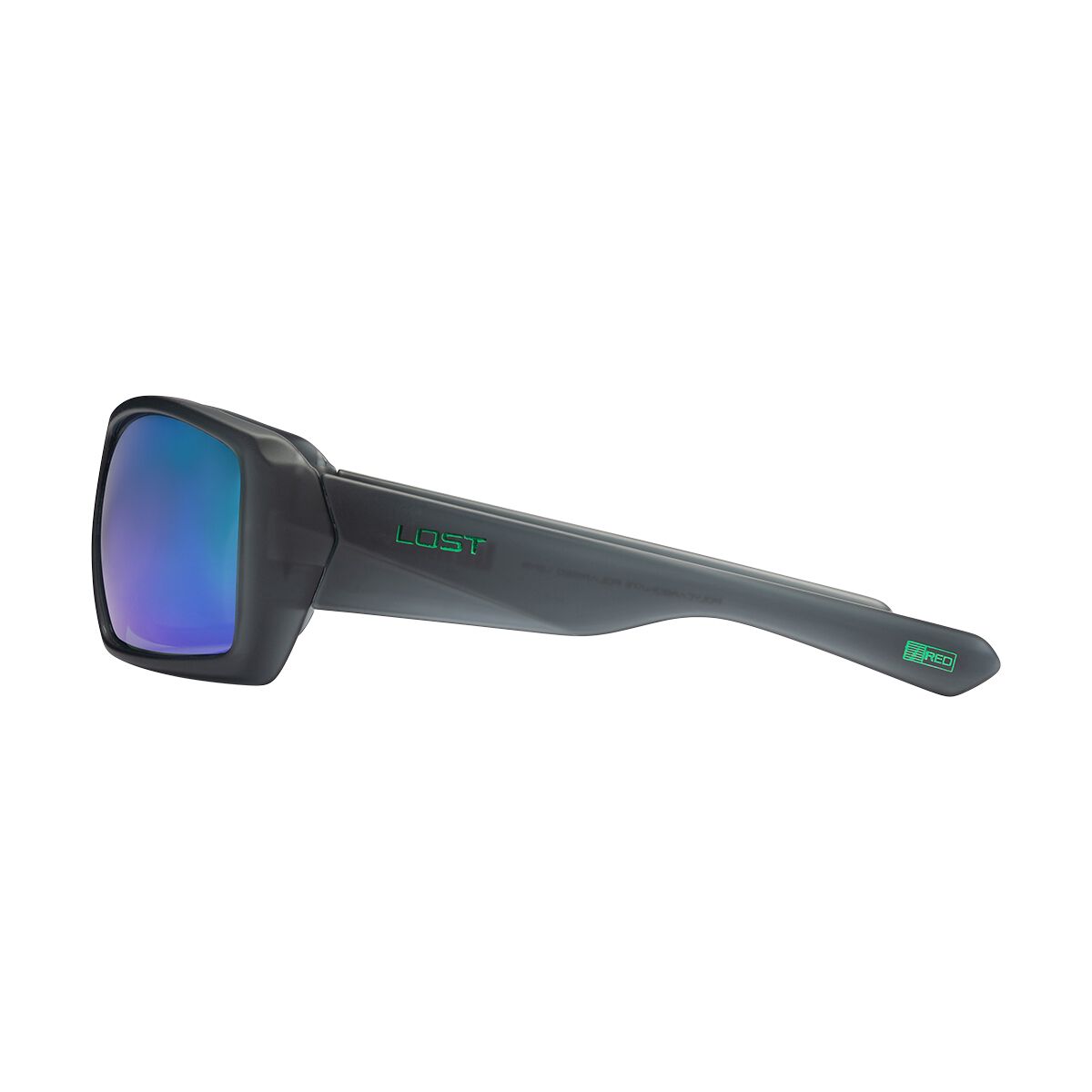 LOST Sunglasses La Mans Green Polarised Xtal Black, , scaau_hi-res