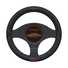 R.M.Williams Jillaroo Steering Wheel Cover - Leather, Black and Pink, 380mm diameter, , scaau_hi-res
