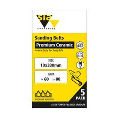 SIA Abrasives Abrasive Belt 10X330mm, 2511 Series, Mixed Grit, 5 Pack, , scaau_hi-res